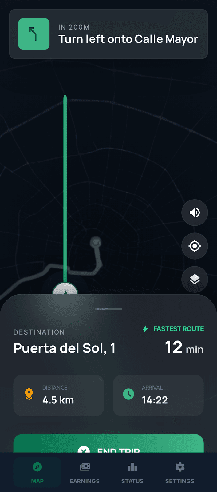 Navegacion activa para conductor